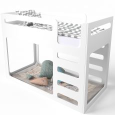Ліжко двоярусне IndigoWood Cubed white 190х90см